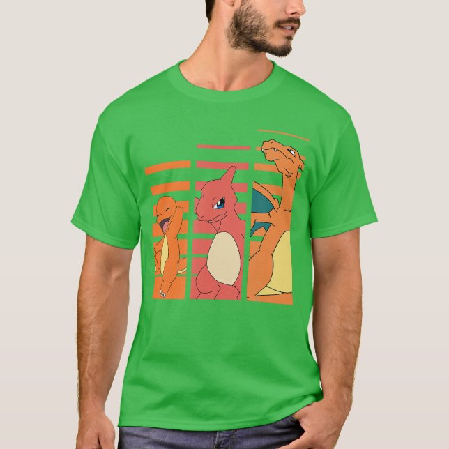 Camiseta Evoluciones de Pokémon Charmander niño (Anverso)