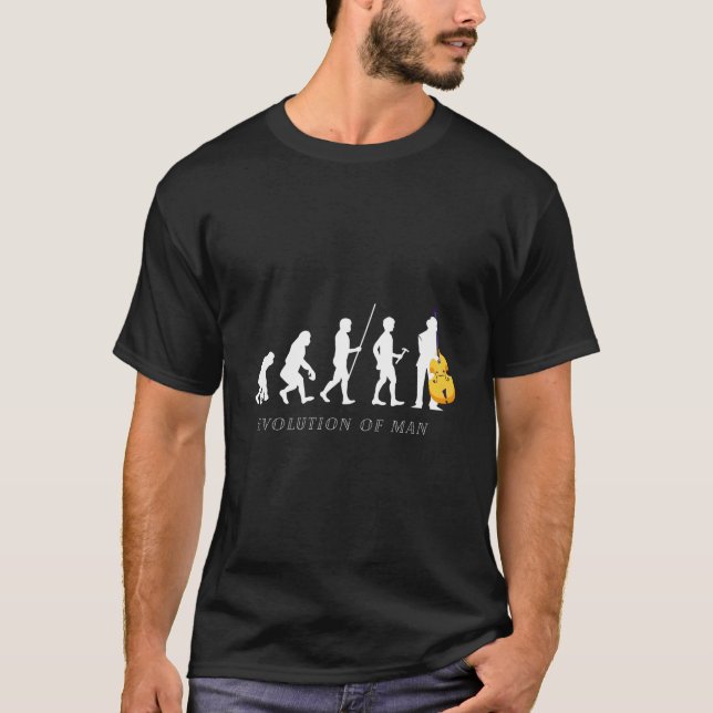 Camiseta Evoluti, músico violoncello de Cello Player (Anverso)