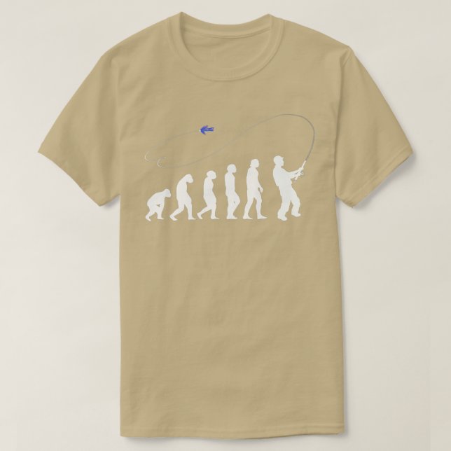 Camiseta Evolution AnglerFly Fishing Bait Cool Fisherman Gi (Diseño del anverso)