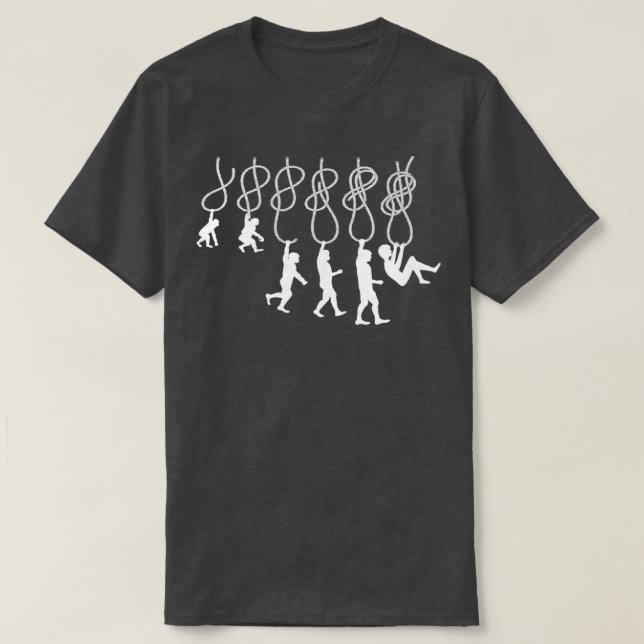 Camiseta Evolution climbing Climbing knot Figure eight knot (Diseño del anverso)