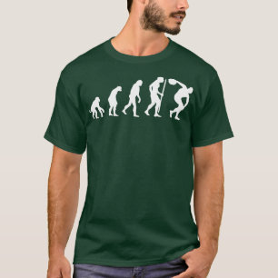 Camiseta Evolution discus lanzar Discobolus lanzador de dis