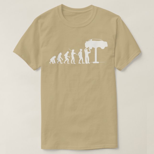 Camiseta Evolution Mechanic Funny  Automotive Technician Gi (Diseño del anverso)