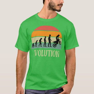 Camiseta Evolution motocross gift enduro humour moto cross