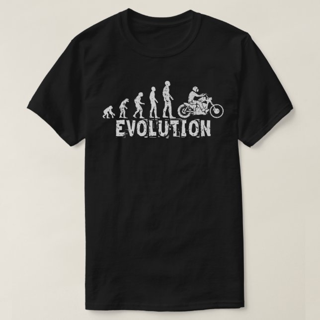 Camiseta Evolution motorbike (white)   (Diseño del anverso)