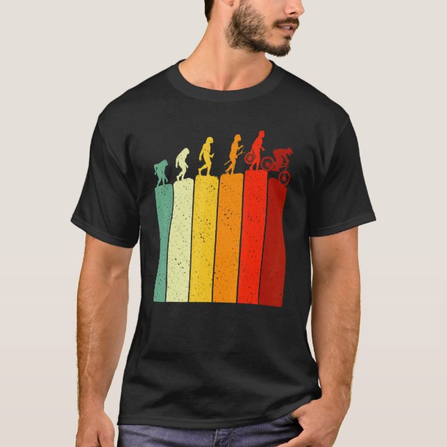 Camiseta Evolution MTB Mountain Biking Bicycle For Biker Me (Anverso)