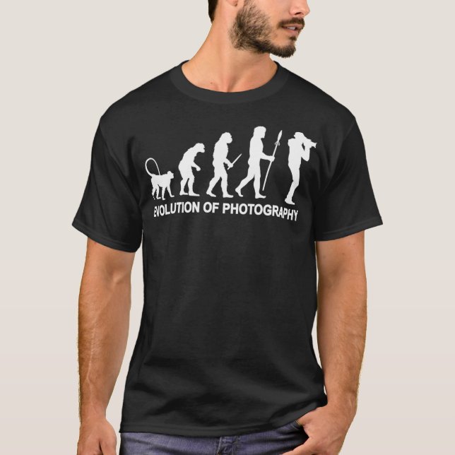 Camiseta Evolution of Photography for a Photographer  (Anverso)