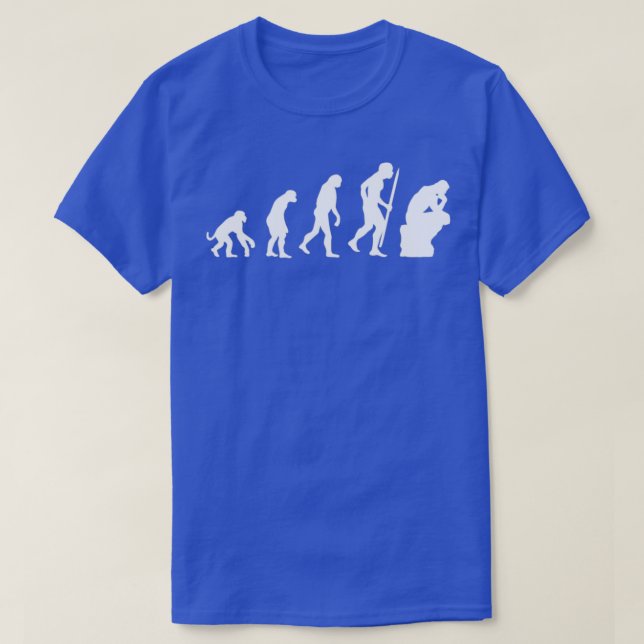 Camiseta Evolution of the thinker philosophy philosopher (Diseño del anverso)