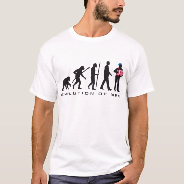 Camiseta evolution of usted accordion player sailor (Anverso)