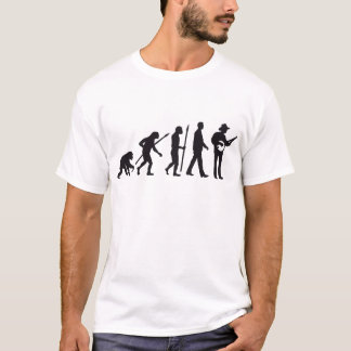 Camiseta evolution of usted banjo player