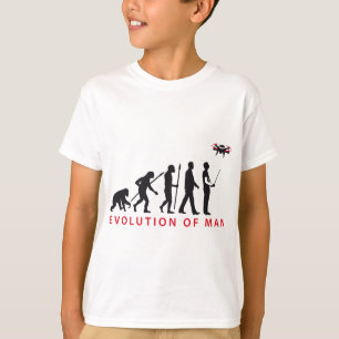 Camiseta evolution of usted controlling drone
