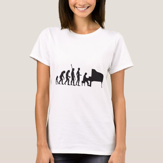 Camiseta evolution piano (Anverso)