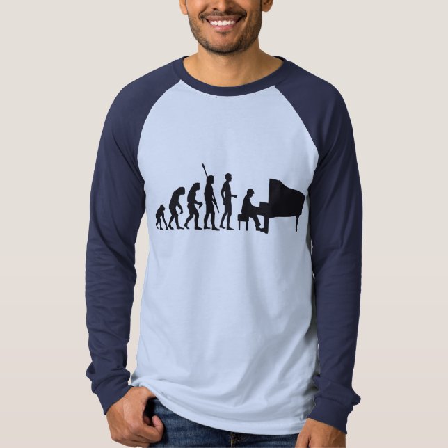 Camiseta evolution piano (Anverso)