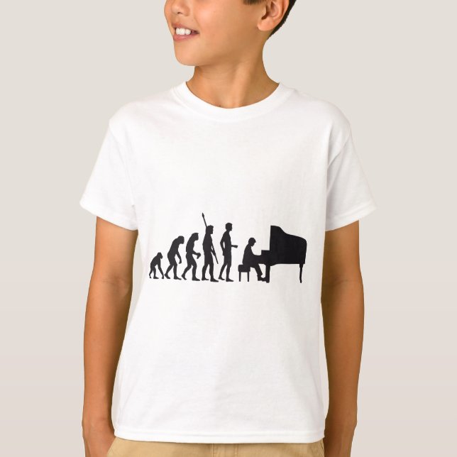 Camiseta evolution piano (Anverso)