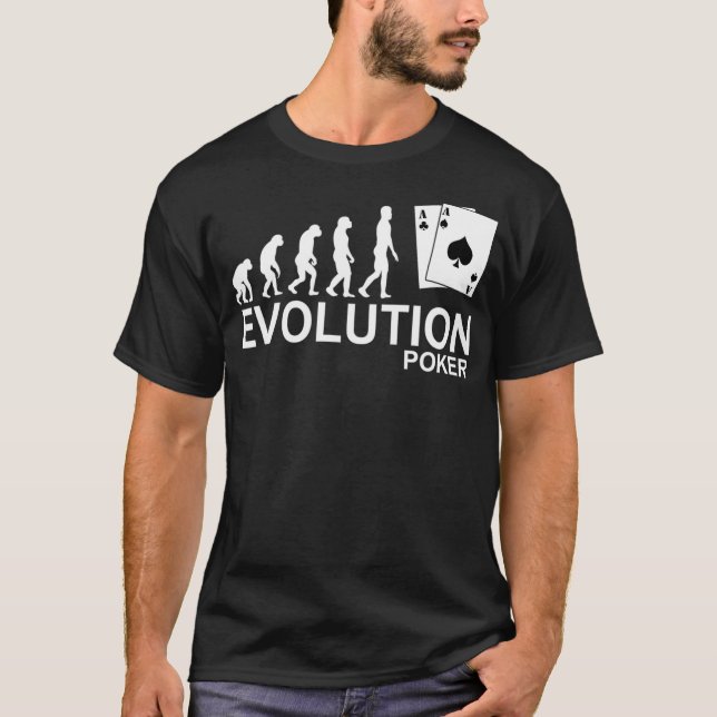 Camiseta Evolution Poker Tee  Gambling  (Anverso)