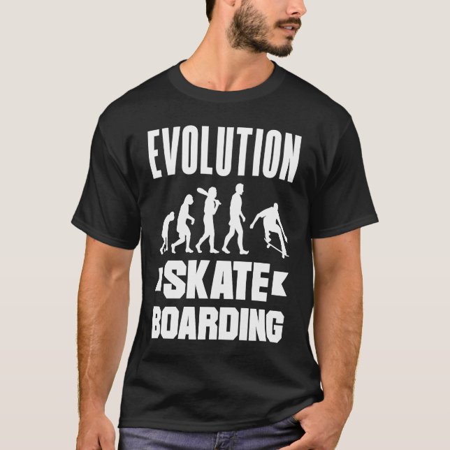 Camiseta Evolution Skateboarding Skate Retro Streetwear  2 (Anverso)