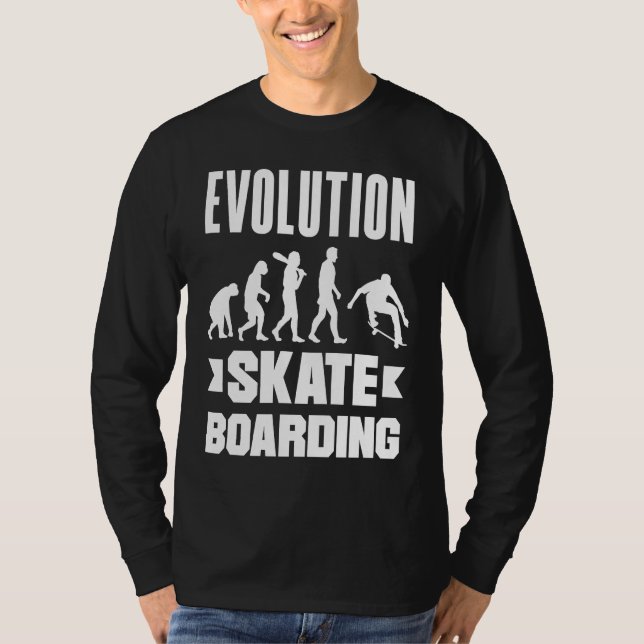 Camiseta Evolution Skateboarding Skate Retro Streetwear  2 (Anverso)