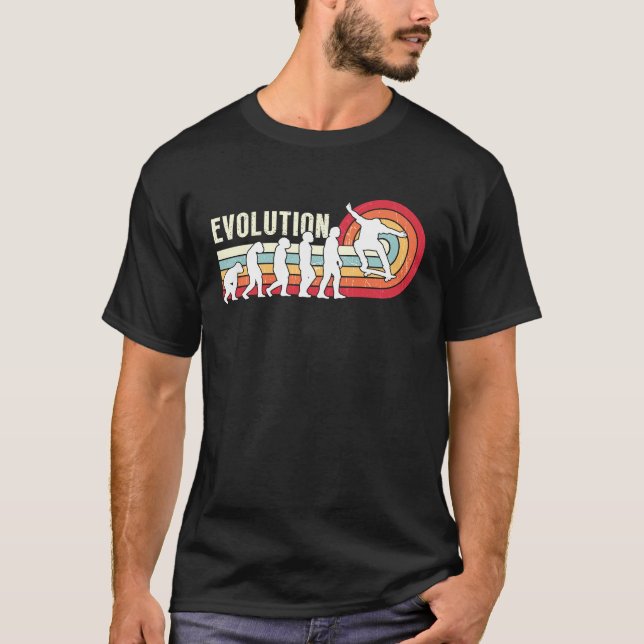 Camiseta Evolution Skateboarding Skate Retro Streetwear  3 (Anverso)
