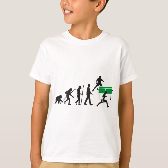 Camiseta evolution tennis table player (Anverso)