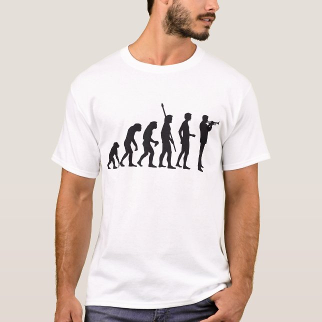 Camiseta evolution trumpet player (Anverso)