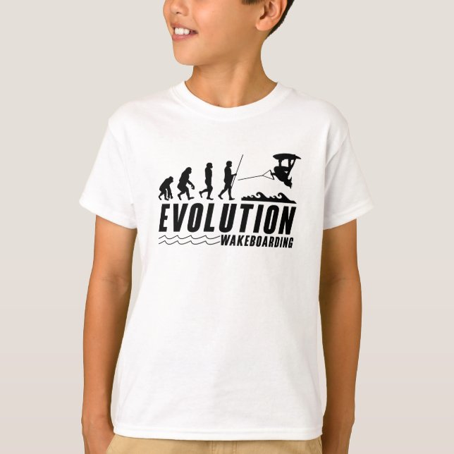 Camiseta Evolution Wakeboard Wake Wakeboarding Wakeboarder (Anverso)