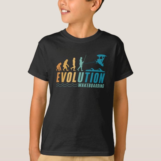Camiseta Evolution Wakeboard Wakeboarder Wake Wakeboarding (Anverso)
