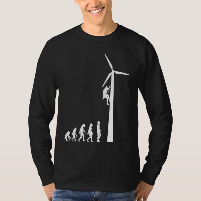 Camiseta Evolution Wind Turbine Energy Windmill (Anverso)