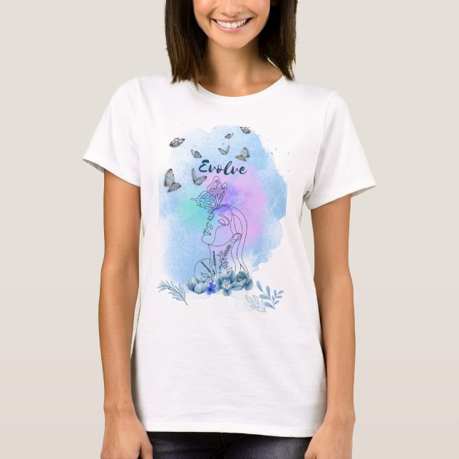 Camiseta "Evolve: Adopta Tu Transformación" (Anverso)