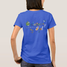 Camiseta EvoS: Cuello básico de la tripulación de color cla