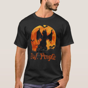 Camiseta Ew People Black Cat Bat Wings Halloween 2