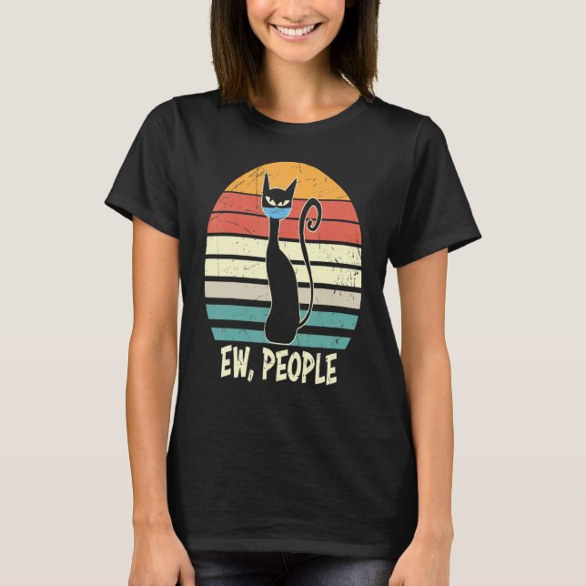 Camiseta Ew People Black Cat Essentia (Anverso)