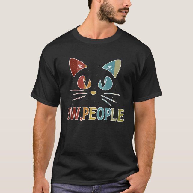 Camiseta ew people  cat doesn t like people cat (Anverso)