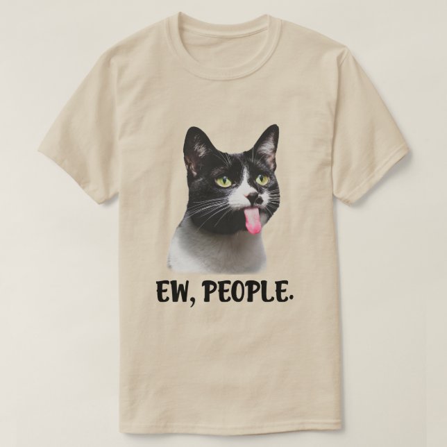 Camiseta Ew People cute cat meme (Diseño del anverso)