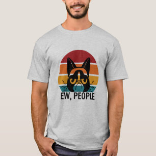 Camiseta Ew People Funny Meowy Black Cat