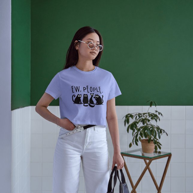 Camiseta Ew People Funny Meowy Gatos Negros (Subido por el creador)