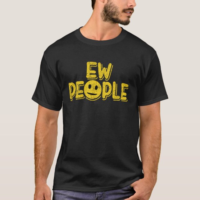 Camiseta Ew People Introvert For Men Women Antisocial (Anverso)