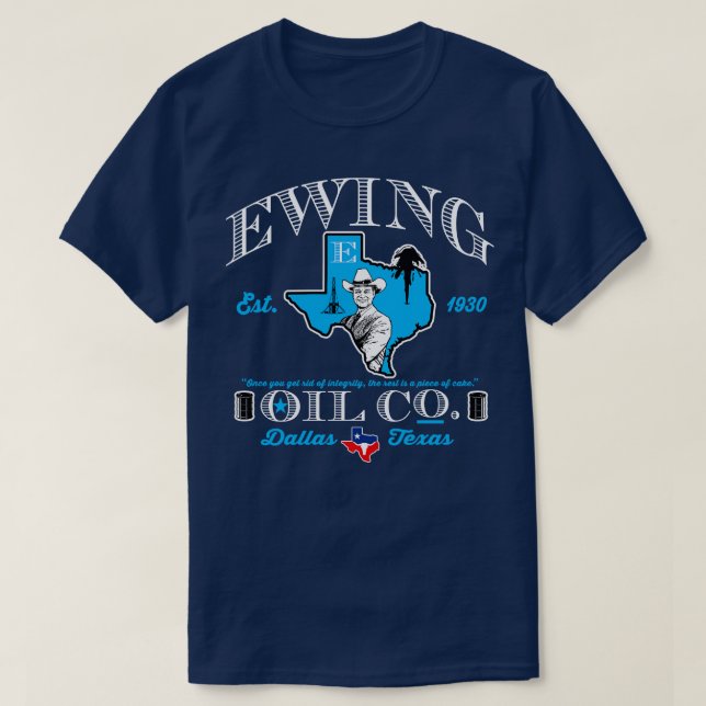 Camiseta Ewing Oil Co Dks (Diseño del anverso)