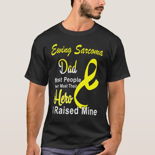 Camiseta Ewing Sarcoma Awareness Dad Cinta Amarilla S (Anverso)