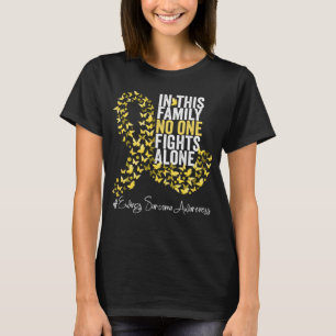 Camiseta Ewings Sarcoma Awareness Mes Cinta amarilla