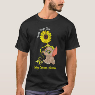 Camiseta Ewings Sarcoma Sensibilización Elephant Faith Espe