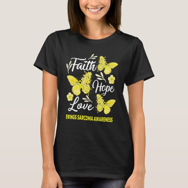 Camiseta Ewings Sarcoma Sensibilización Fe Esperanza Amor M (Anverso)