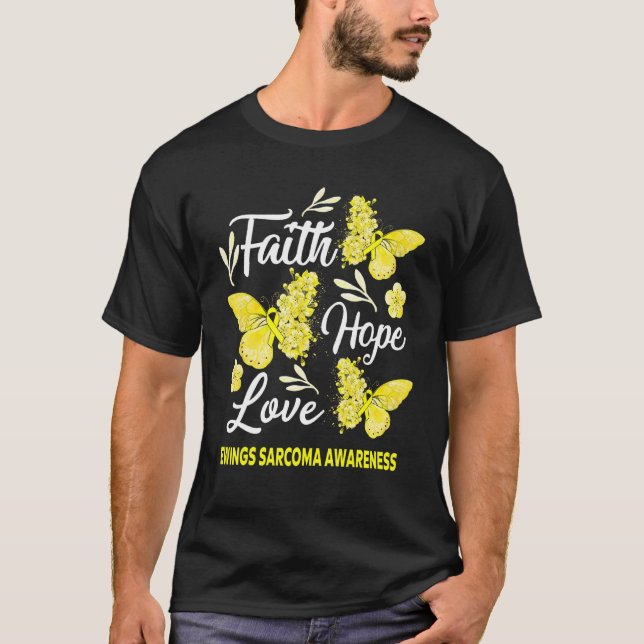 Camiseta Ewings Sarcoma Sensibilización Fe Esperanza Amor M (Anverso)