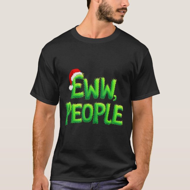 Camiseta Eww People Santa Hat Funny Christmas Mens Womens K (Anverso)