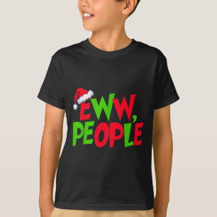 Camiseta Eww Personas Sombrero de Santa Navidad Divertida H