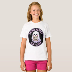 Camiseta Ewww Gente Aléjate Pegatina - Fantasma Divertido I