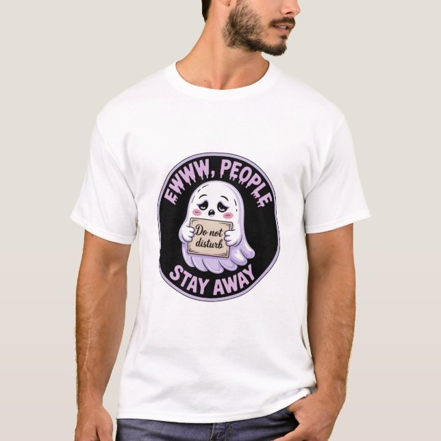 Camiseta Ewww People Stay Away Sticker - Funny Introvert Gh (Anverso)