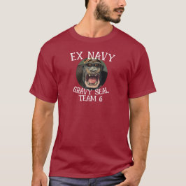 Camiseta Ex Armada Foca Elefante EQUIPO 6 Fiesta Familia HG