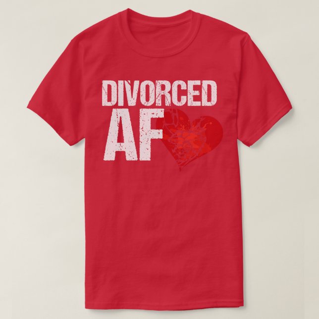 Camiseta Ex esposa de AF divorciada Hus Breaking (Diseño del anverso)