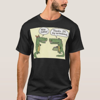 Camiseta Ex monedero divertido del cocodrilo del marido