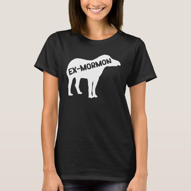 Camiseta Ex mormón tapir caballo LDS Exmo Ex-mormón (Anverso)