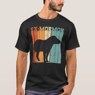 Camiseta Ex mormón tapir caballo LDS retro Exmo ex-mormón